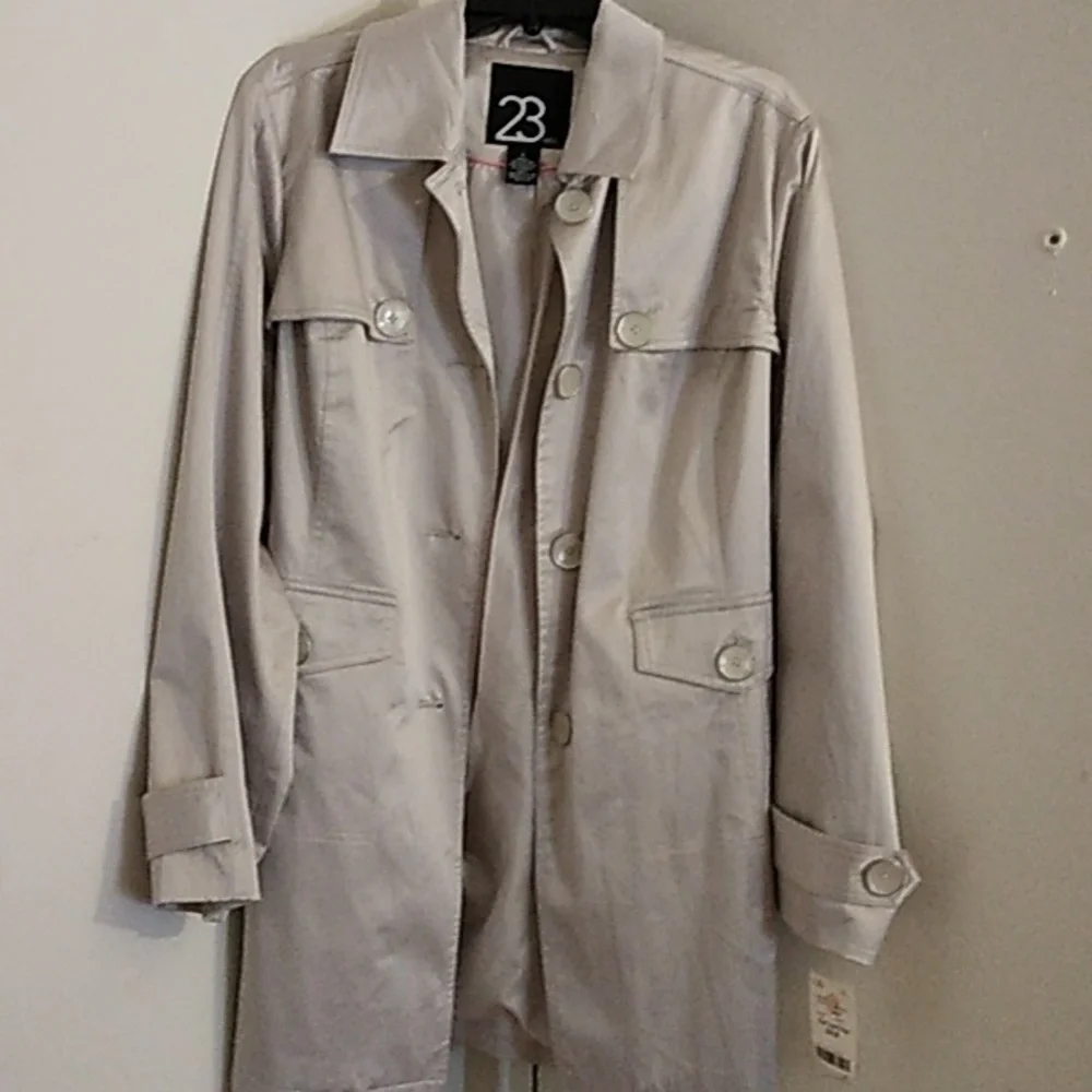 Tan  Trench Coat light weight NWT - Picture 3 of 5